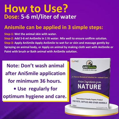 Anismile Bioactive cleaner for cattle and pet animal