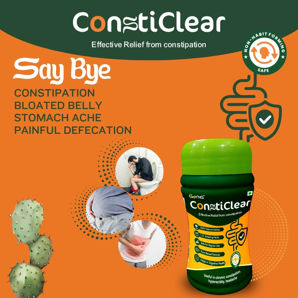 ConstiClear Clear Constipation with powerful herbs, effective and non habit forming