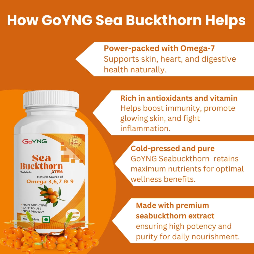 Seabuckthorn fruit Antioxidant for Anti-aging, heart health, skin