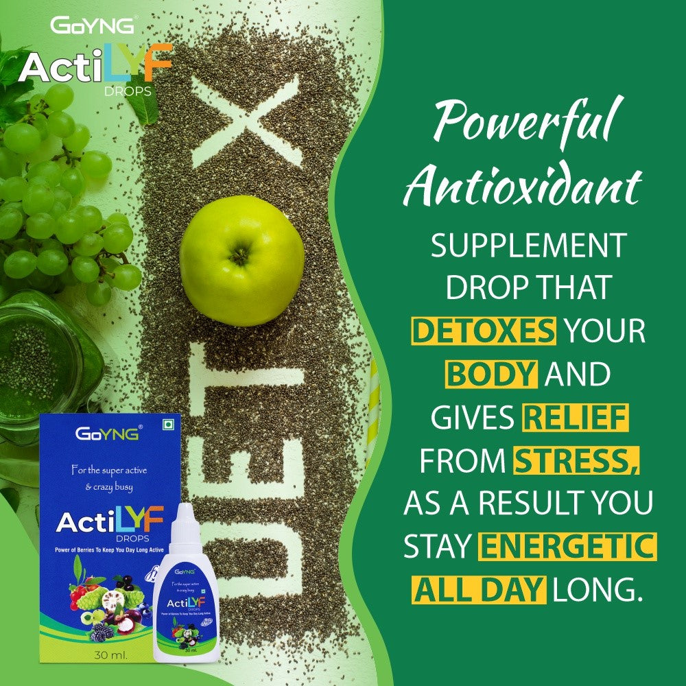 GoYNG ActiLYF Antioxidants AntiAging and Active Life Noni with Berries 30 ml drop