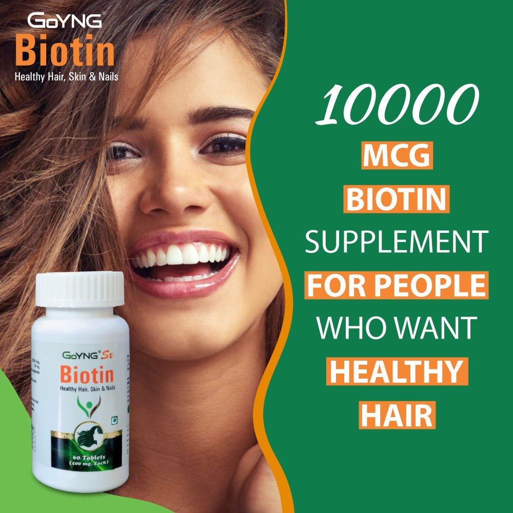 Biotin supplement for people who want healthy hair