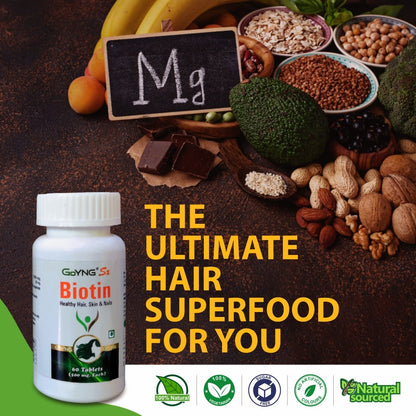 Biotin supplement for people who want healthy hair