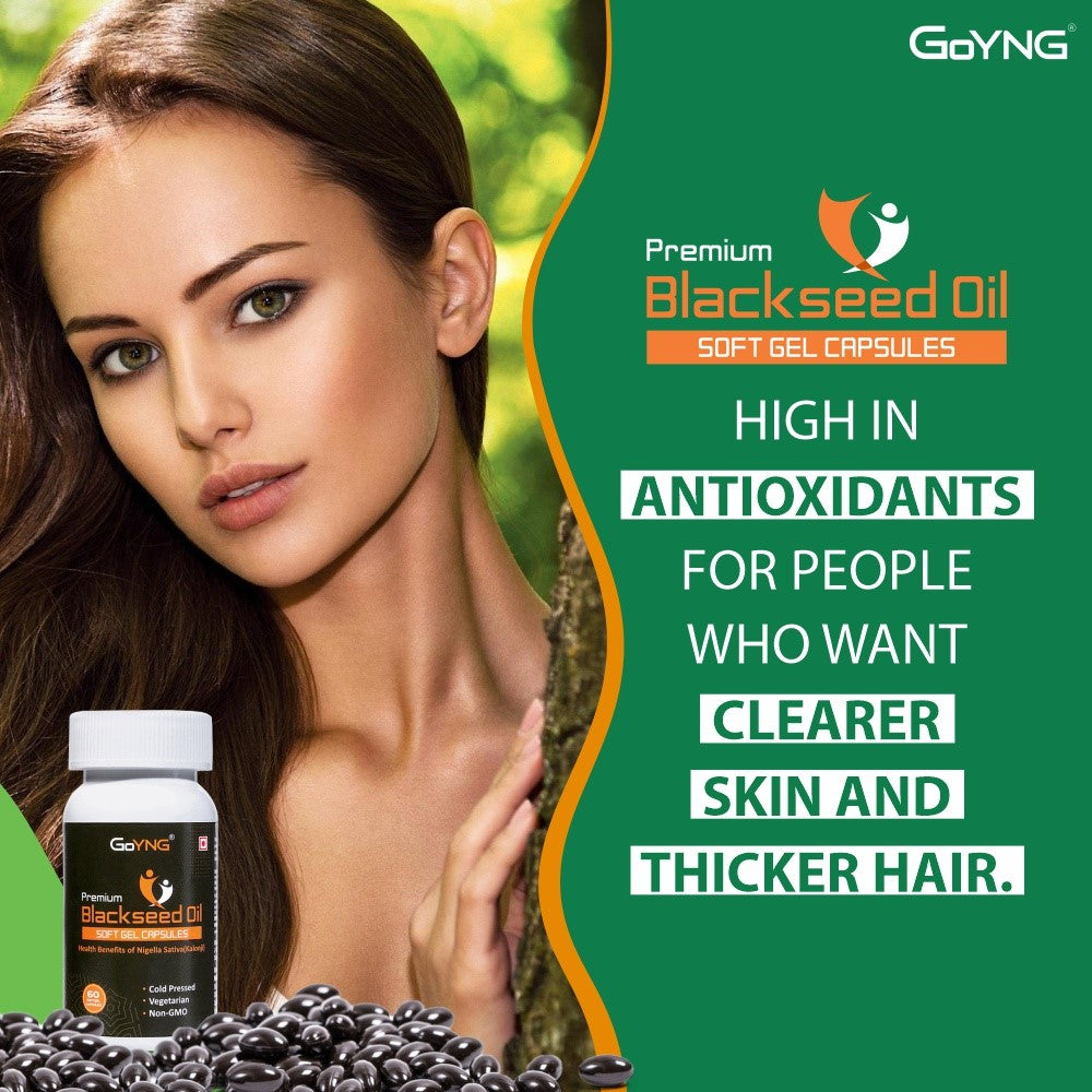 GoYNG Coldpressed Blackseed Oil Capsules (3X Potency)