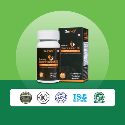 GoYNG Coldpressed Blackseed Oil Capsules (3X Potency)