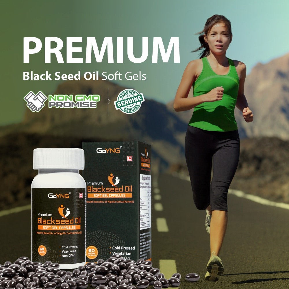 GoYNG Coldpressed Blackseed Oil Capsules (3X Potency)