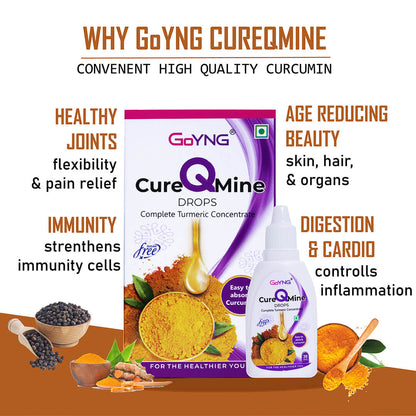 GoYNG Cure-Q-Mine drops (Best Curcumin Supplement in India)