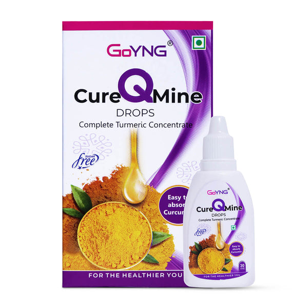 GoYNG Cure-Q-Mine drops (Best Curcumin Supplement in India)