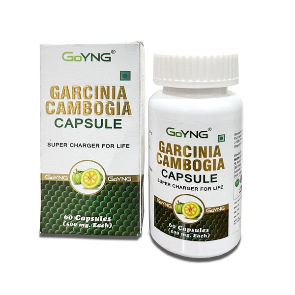 GoYNG Garcinia cambogia (Organic, Pure, Natural & Herbal 60% HCA) 500mg 60 Veg Capsules
