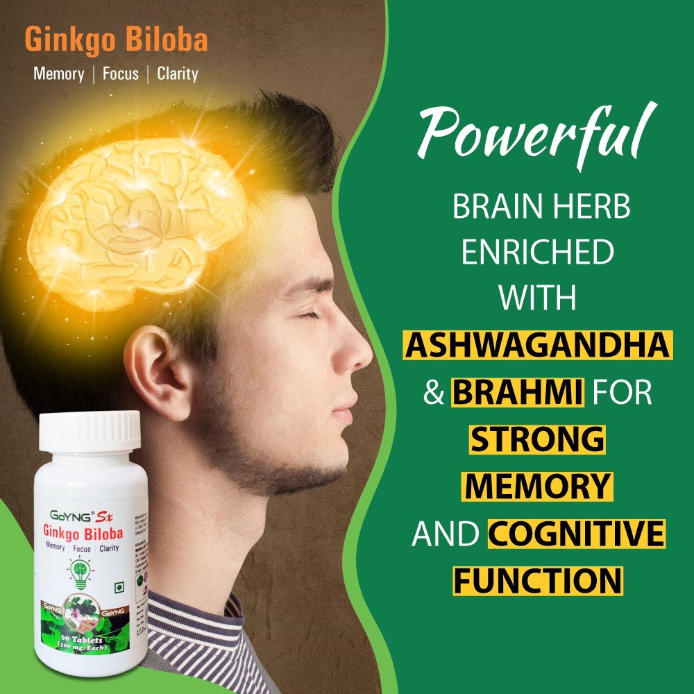 GoYNG Sx Ginkgo Biloba 60 veg tabs