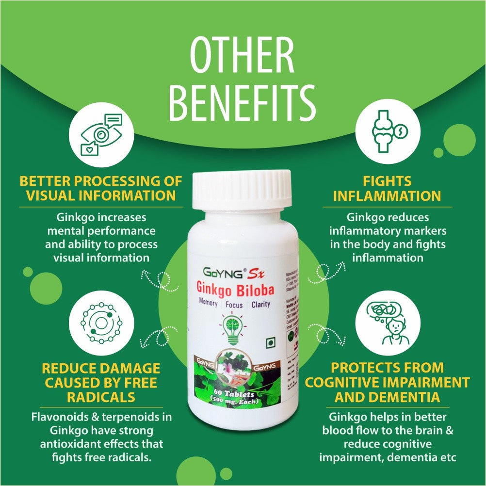 GoYNG Sx Ginkgo Biloba 60 veg tabs