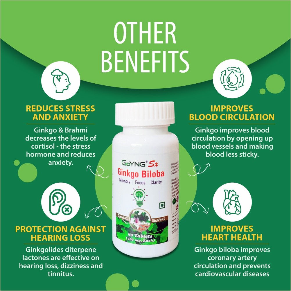 GoYNG Sx Ginkgo Biloba 60 veg tabs