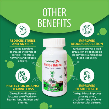 GoYNG Sx Ginkgo Biloba 60 veg tabs