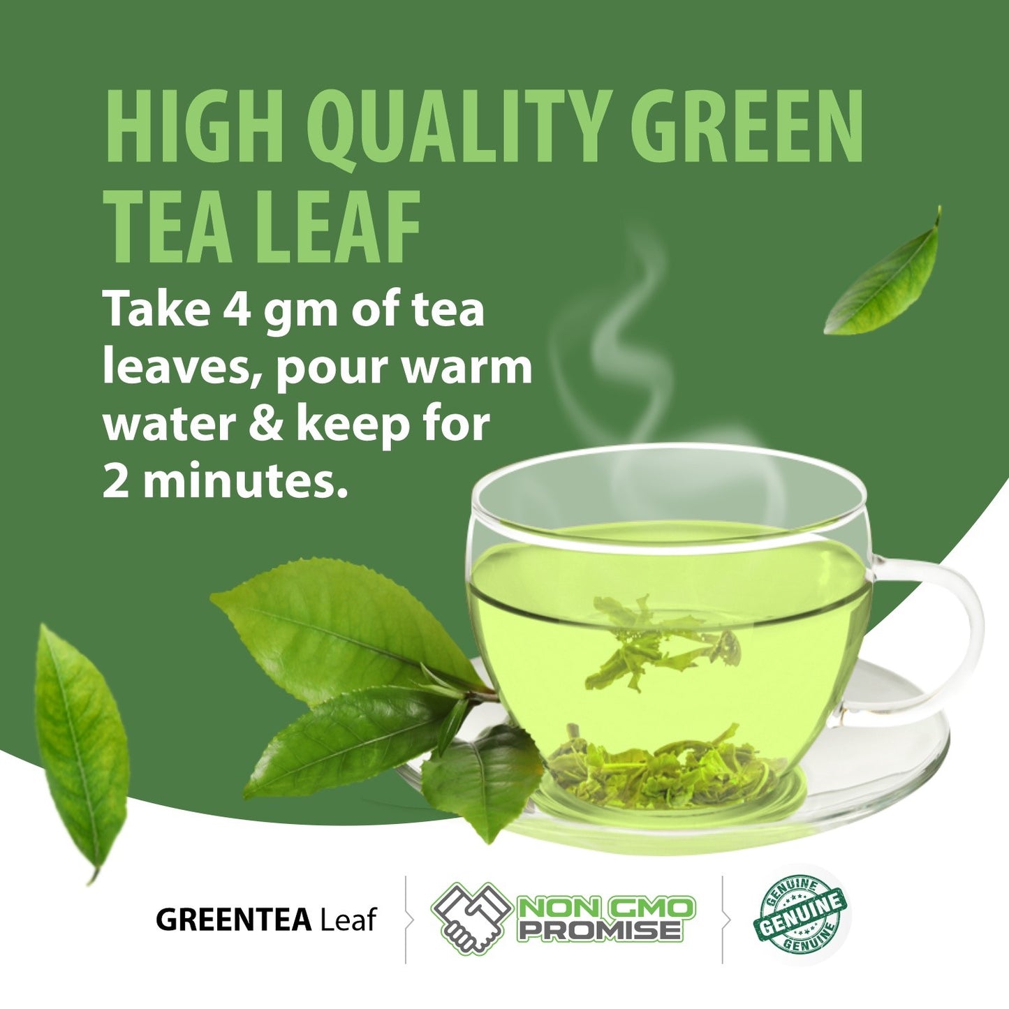 GoYNG Handrolled Organic Green Tea Leaves 50g Pouch