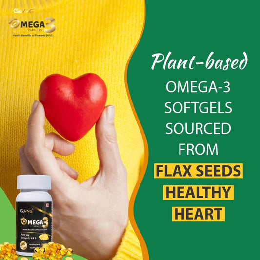 GoYNG Plant Based Omega3 Multi (flax seed oil with Vegan Omega-3, Plant Vitamins), 30 Capsules