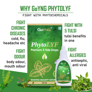 GoYNG PhytoLYF 5 Tulsi Drops Immunity Health Drops 30ml