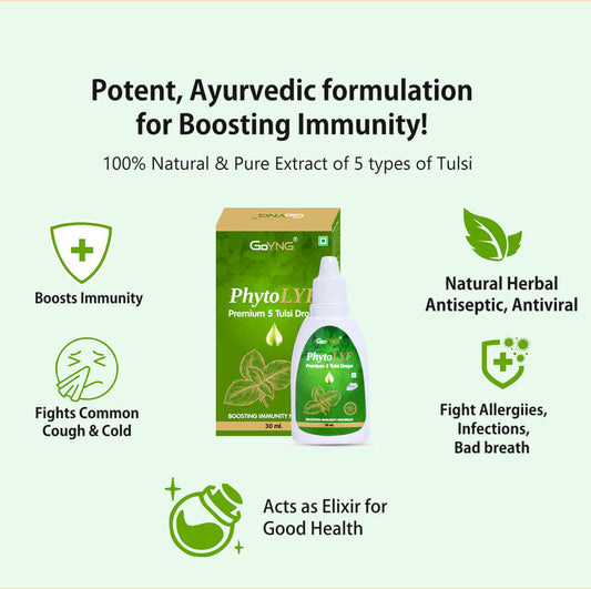 GoYNG PhytoLYF 5 Tulsi Drops Immunity Health Drops 30ml