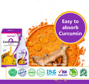 GoYNG Cure-Q-Mine drops (Best Curcumin Supplement in India)