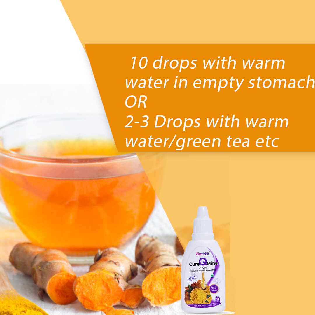 GoYNG Cure-Q-Mine drops (Best Curcumin Supplement in India)
