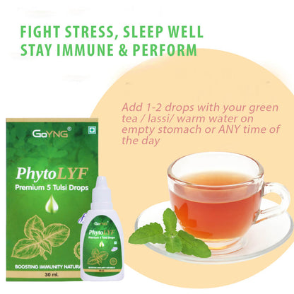 GoYNG PhytoLYF 5 Tulsi Drops Immunity Health Drops 30ml